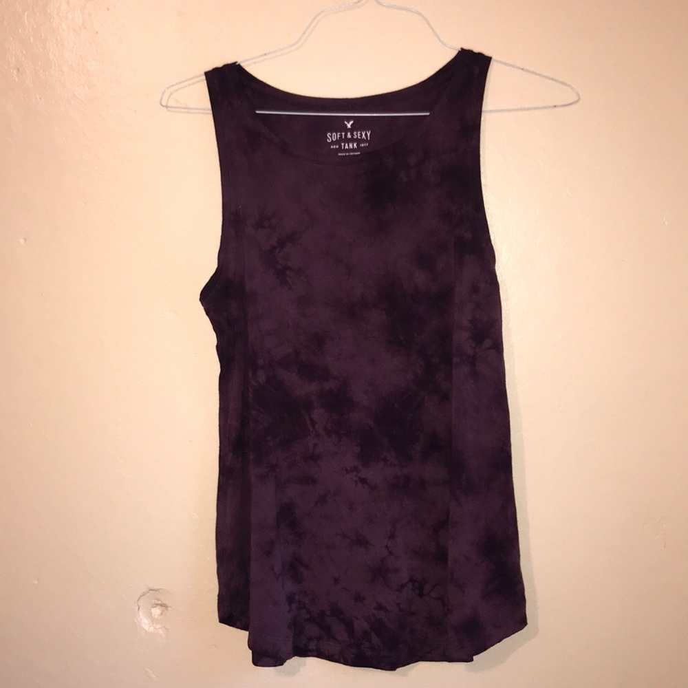 American eagle soft and sexy tie dye tank top